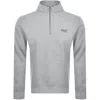 Superdry Essential Logo Henley Sweatshirt Grey In Gray
