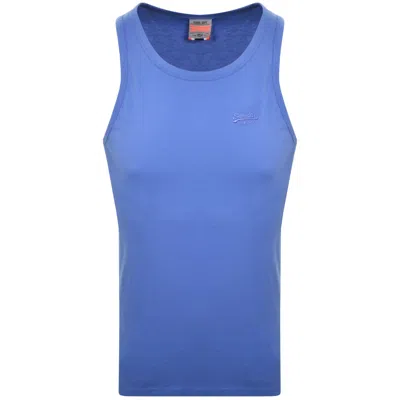 Superdry Essential Logo Vest Blue