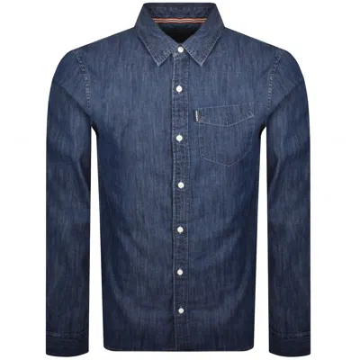 Superdry Essential Long Sleeved Shirt Blue