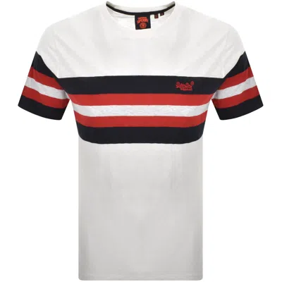 Superdry Essential Stripe T Shirt White