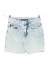 Superdry Frayed-hem Skirt In Blue