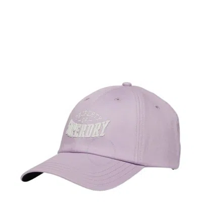 Superdry Graphic Baseball Cap In Purple
