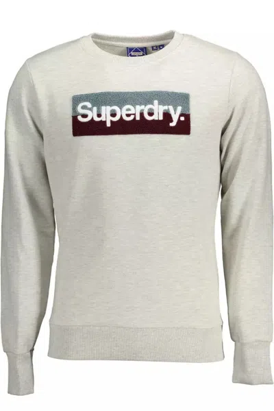 SUPERDRY GRAY COTTON MENS SWEATER