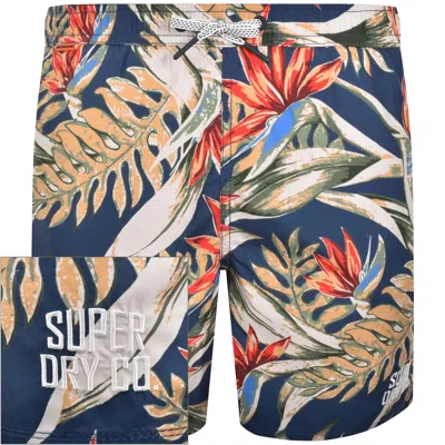 Superdry Hawaiian Swim Shorts Navy In Blue