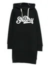 Superdry Hooded Mini Dress In Black