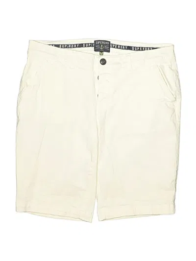 Pre-owned Superdry Khaki Shorts In White