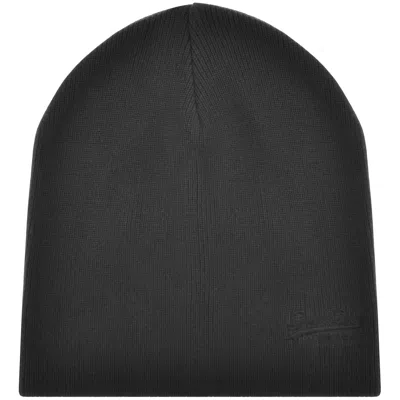 Superdry Knit Beanie Hat Black