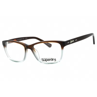 Superdry Ladies Brown Rectangular Eyeglass Frames Sdoleigh