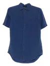 Superdry Linen Shirt In Blue
