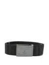 Superdry Logo-buckle Belt In Black
