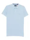 Superdry Logo-embroidered Polo Shirt In Blue