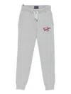 Superdry Logo-embroidered Track Pants In Gray