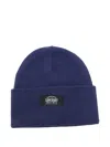 Superdry Logo-patch Beanie In Blue