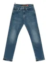 Superdry Logo-patch Jeans In Blue