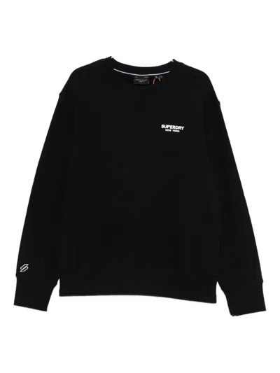 Superdry Logo-print Sweatshirt In Black