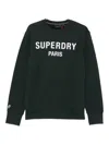 Superdry Logo-print Sweatshirt In Green