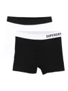 Superdry Logo-waistband Boxer Set In Black