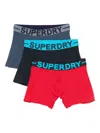 Superdry Logo-waistband Boxers (pack Of Three) In Multi