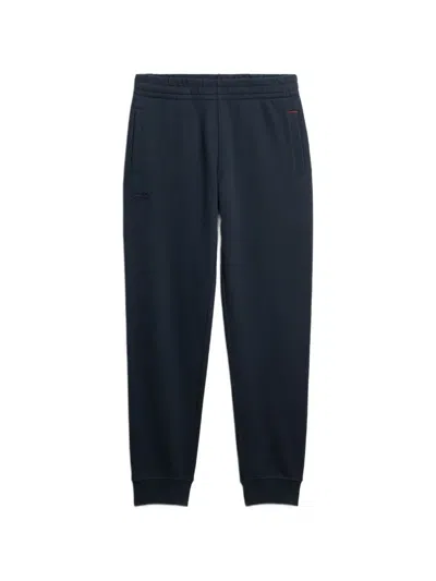 Superdry Logo-embroidered Track Pants In Blue