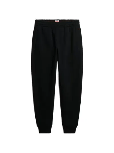 Superdry Logo-patch Track Pants In Black