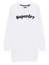 Superdry Long-sleeved Dress In Yellow