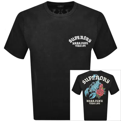Superdry Neo Trad Tattoo T Shirt Black