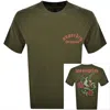 Superdry Neo Trad Tattoo T Shirt Green In Green
