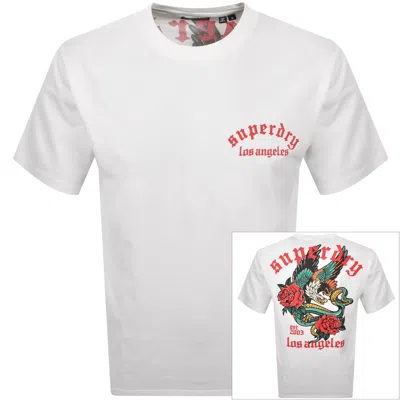 Superdry Neo Trad Tattoo T Shirt White