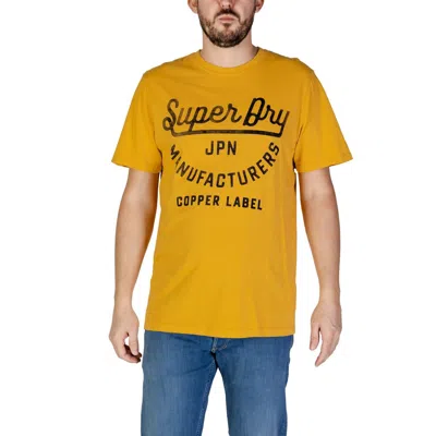 Superdry Orange Cotton T-shirt In Yellow