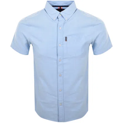 Superdry Oxford Short Sleeved Shirt Blue