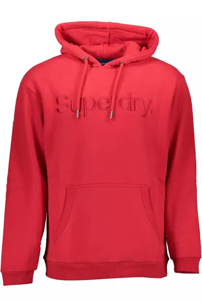 Superdry Pink Cotton Sweater In Red