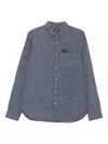Superdry Pinstripe Chest-pocket Shirt In Blue