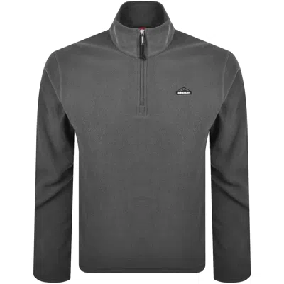 Superdry Polar Half Zip Fleece Lauren Grey In Gray