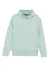 Superdry Pouch-pocket Cotton Hoodie In Blue