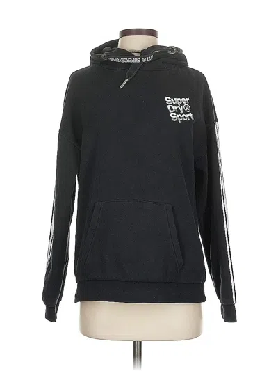 Pre-owned Superdry Pullover Hoodie In Black