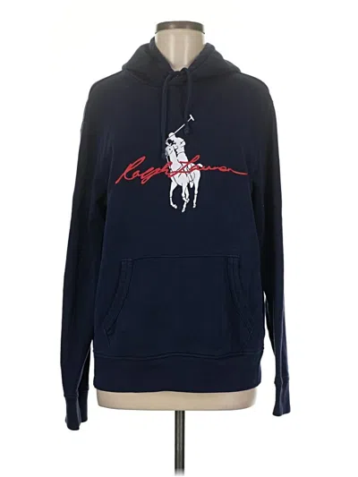 Pre-owned Superdry Pullover Hoodie In Blue