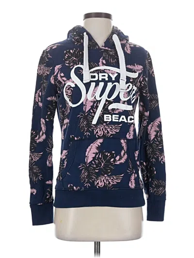 Pre-owned Superdry Pullover Hoodie In Blue