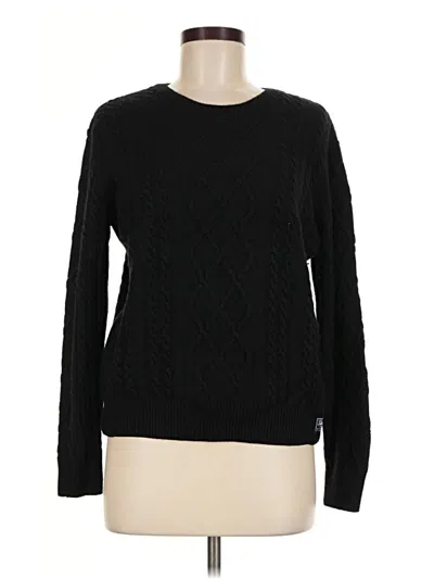 Pre-owned Superdry Pullover Sweater In Black