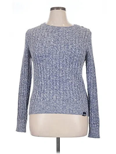 Pre-owned Superdry Pullover Sweater In Blue
