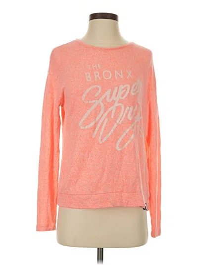Pre-owned Superdry Pullover Sweater In Orange