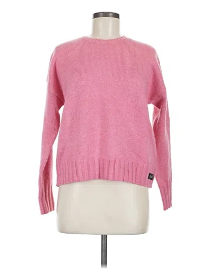 Pre-owned Superdry Pullover Sweater In Pink