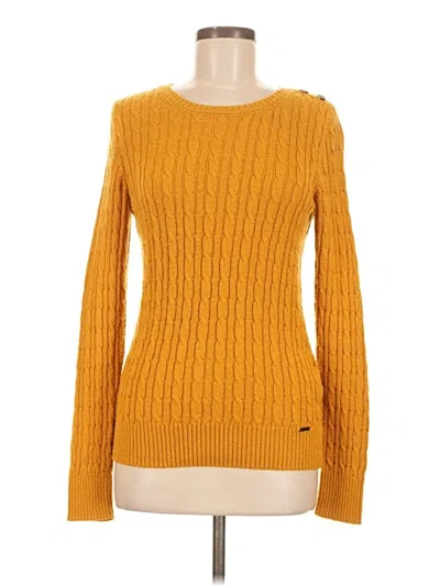 Pre-owned Superdry Pullover Sweater In Yellow