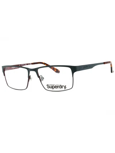 Superdry Rectangular Metal Eyeglasses For Men In Green