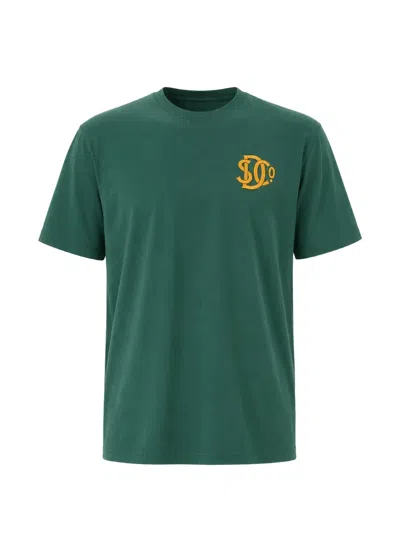 Superdry Sd&co. Logo-embroidered T-shirt In Green