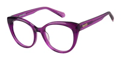 Superdry Sdo 3048 161 Occhiali Da Vista Purple Per Donna (solo Montatura)