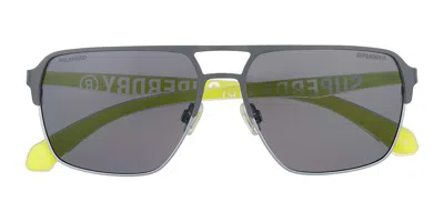 Superdry Sds 5042 Polarized 008 Occhiali Da Sole Argentati Per Uomo