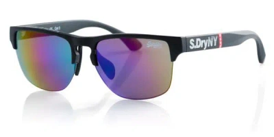 Superdry Sds Laserlight 104 Men's Sunglasses  Size 55 In Black
