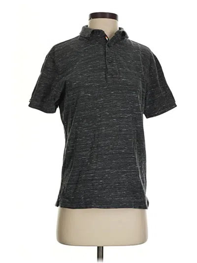 Pre-owned Superdry Short Sleeve Polo Shirt In Gray