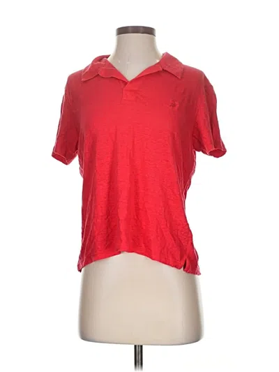 Pre-owned Superdry Short Sleeve Polo Shirt In Red