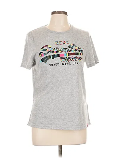 Pre-owned Superdry Short Sleeve T-shirt In Gray